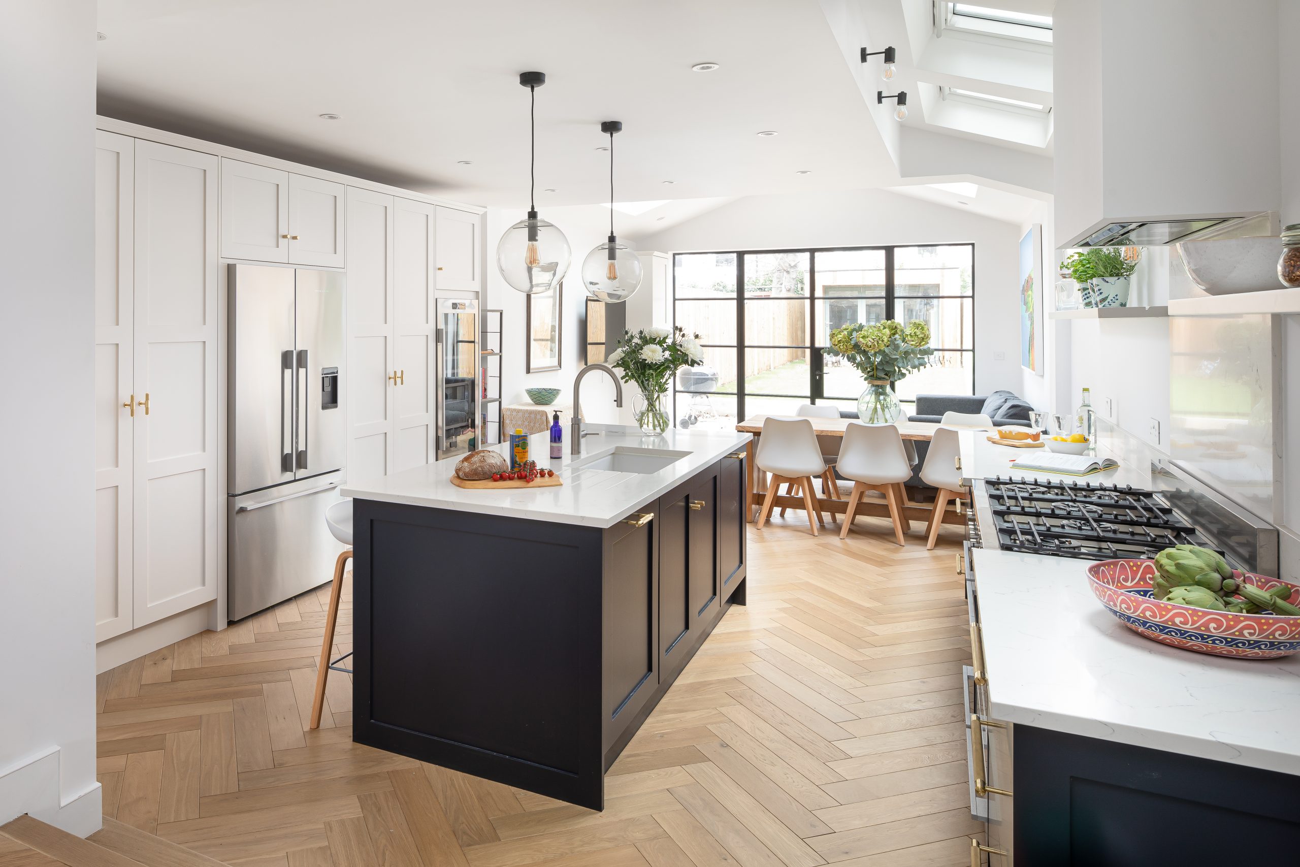 John Lewis of Hungerford shaker kitchen with island